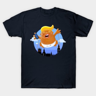 Trump Big Graphic Inflatable Baby Blimp Balloon T-Shirt